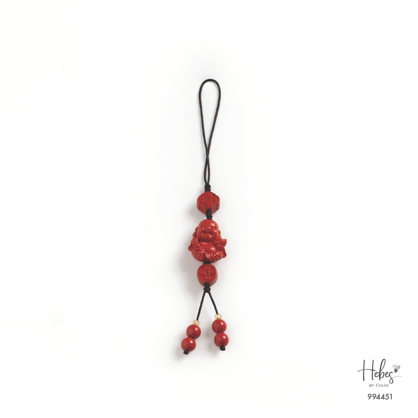 Cinnabar Laughing Buddha Charm 994451