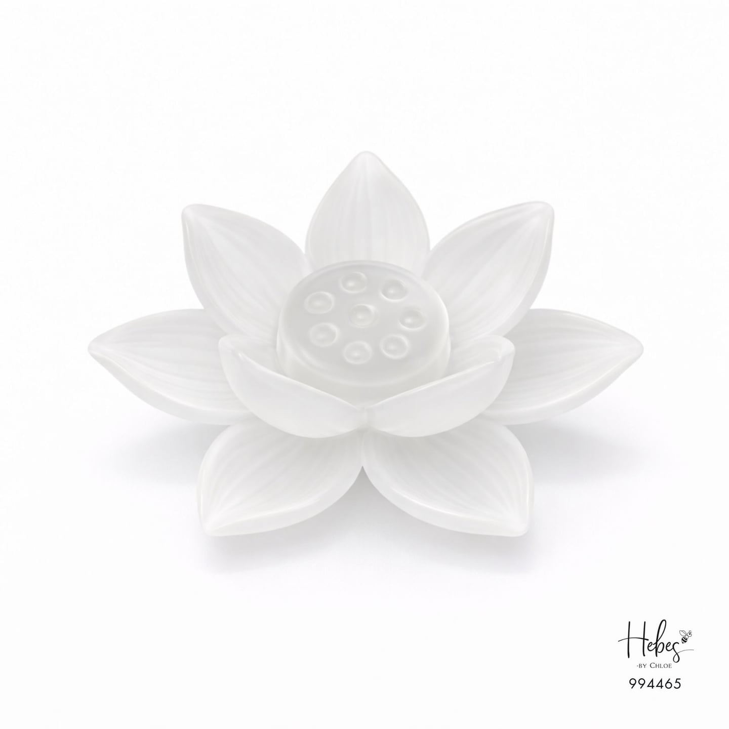 Frosted White Lotus Incense Burner 994465