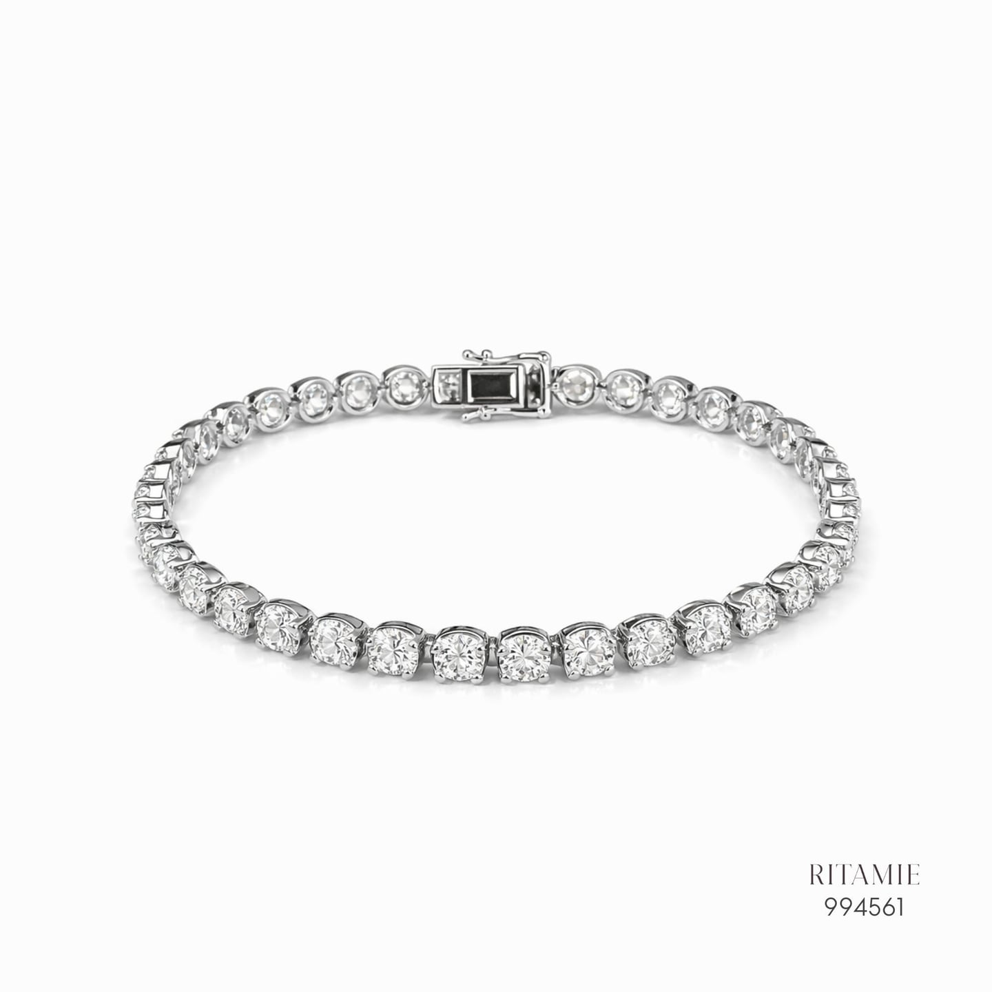The Grand Tennis Moissanite - 5mm Silver Bracelet994561