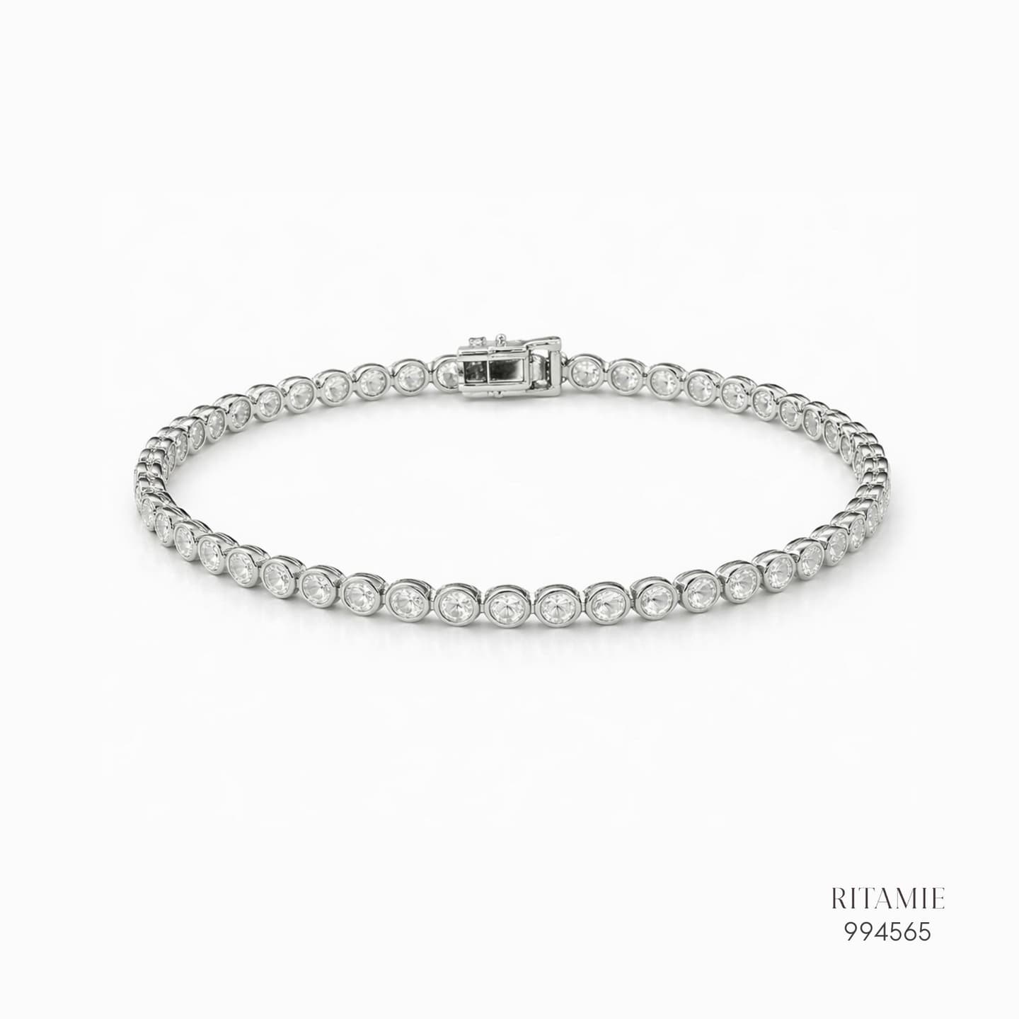 The Bezel Lumiere Moissanite - 2.5mm Tennis Bracelet 994565