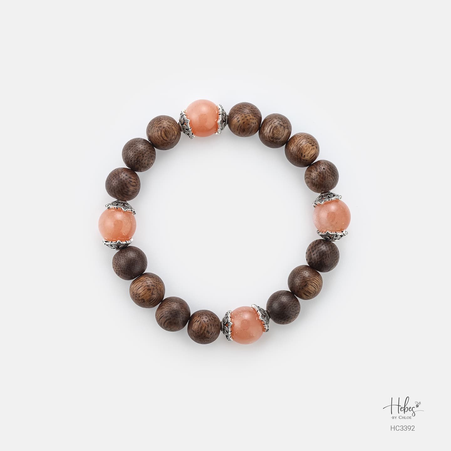 Vietnamese Agarwood Sunstone Bracelet HC3392